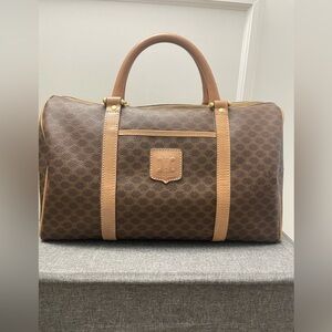 Celine Brown and Tan Satchel